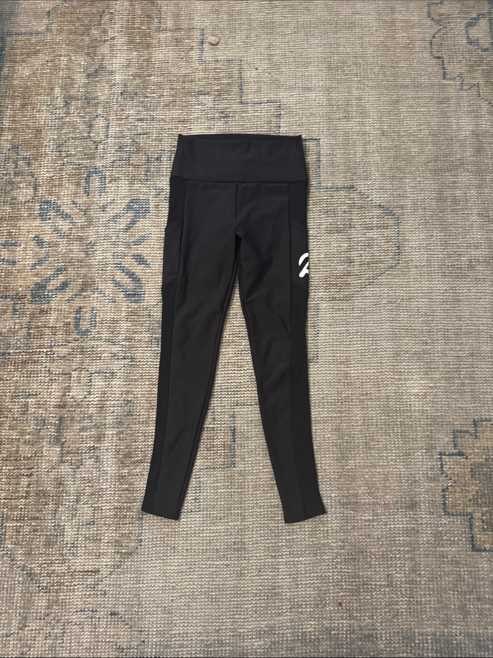 Peloton Black High-Waist Leggings with Side Logo